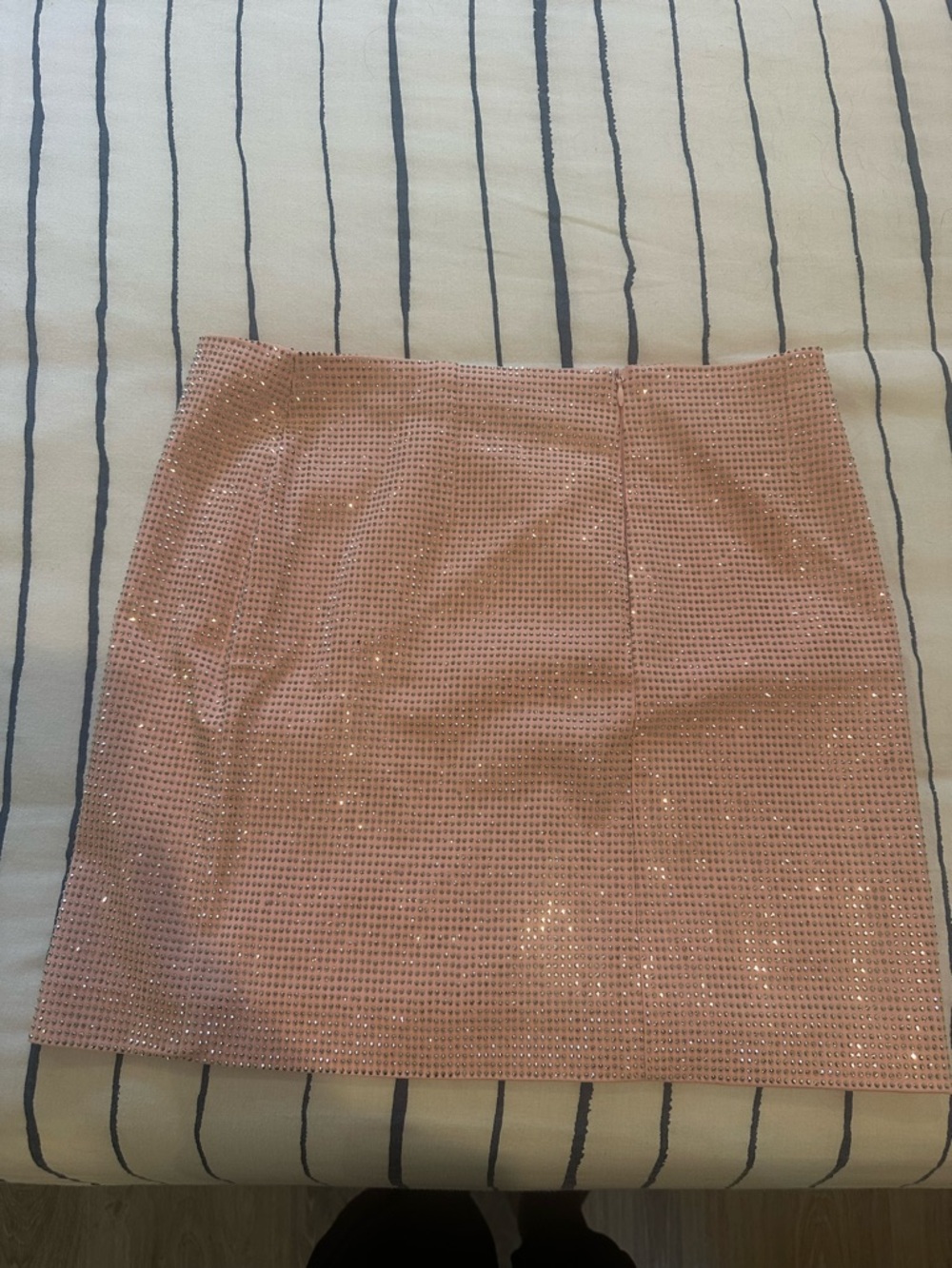 Sparkling Blush Pink Mini Skirt - Picture 2 of 5